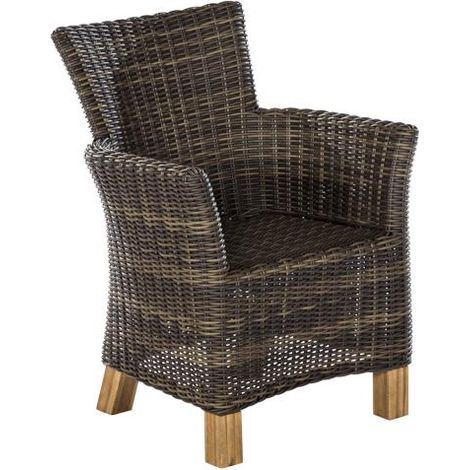 Toskana Set 13tlg 6 Sessel Kiss Tisch 180(220/260)x100cm