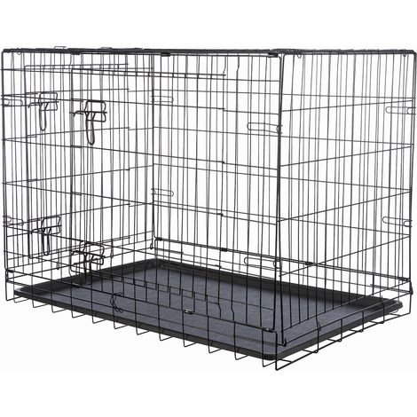 Trixie Home Kennel Faltbares Hundengehege Schwarz