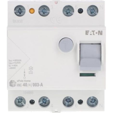 EATON INTERRUPTOR DIFERENCIAL 40A HNC-40/4/003-A 194688