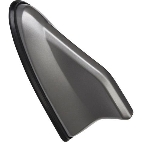 Antenne requin gris pour toit de voiture, accessoire extérieur auto, signal radio FM, finition piano, aileron de toit, pièce de rechange esthétique. (1/5)