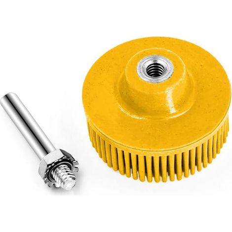 Ensemble de 5 brosses abrasives en caoutchouc diamantées pour perceuse électrique, pour ébavurage, polissage et meulage.
