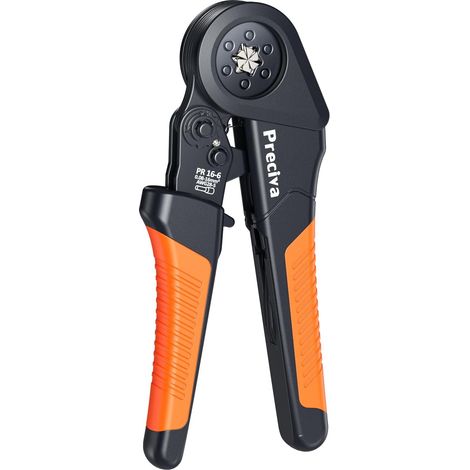0.08-16mm² Crimping Pliers - Hexagonal Self-Adjusting Ratchet Pliers for Electrical Terminals, Ferrule Crimping Tools Cable Terminals (1/5)