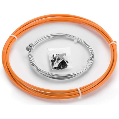 Câble de frein universel, Flexible de frein arrière pour vélo de montagne ou vélo de route Orange (1/5)