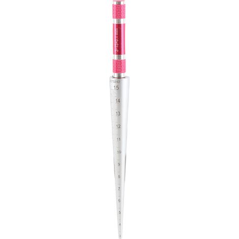 Gauge d'ouverture en acier inoxydable pour mesure d'alésage conique de 3 à 15 mm (1/5)