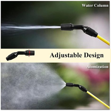 1 PCS Buse de Pulvérisation en Plastique, Accessoires de Pulvérisation d'irrigation de Jardin, Pièces de Rechange Pulvérisateur pour Pulvérisateur à Dos 3L/5L/8L pour l'agriculture, Noir (1/3)