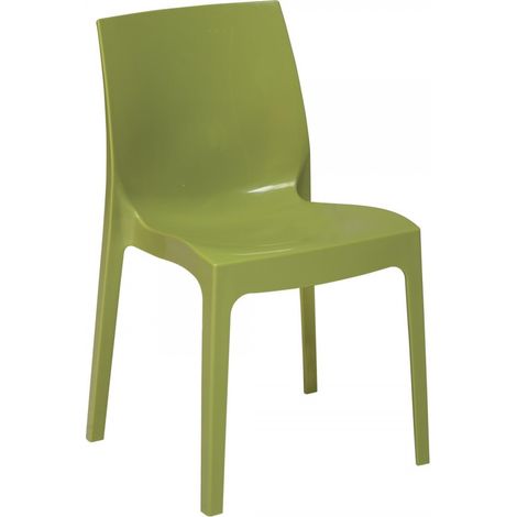 Sedia Interni / esterni Lucida Moderna Cucina Bar Ristorante Soggiorno  Verde (1/3)