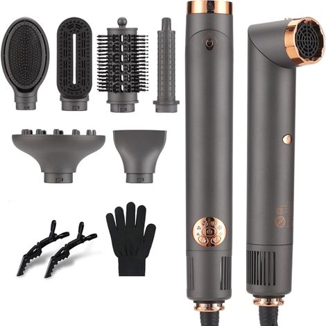 Air Styler 6 In 1 Hair Styler, Hair Dryer, Air Curler 110000 PRM, Heating Brushing Brush, Air Curling Iron, Automatic Curling Iron, Hair Straightening Brush (1/5)