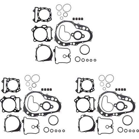 Kit de joints d'huile moteur 3 pièces pour moto, comprenant une bague d'étanchéité, compatible avec les modèles ARCSU CAT DVX 400, KFX 400 et LTZ400 QUADSPORT.
