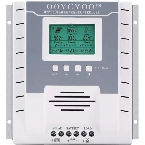 Contrôleur de charge solaire MPPT 60A DC 12V 24V Régulateur de batterie automatique PV 100 V Entrée MPPT Contrôleur de charge pour batteries au lithium, scellées, gel et inondées (1/5)