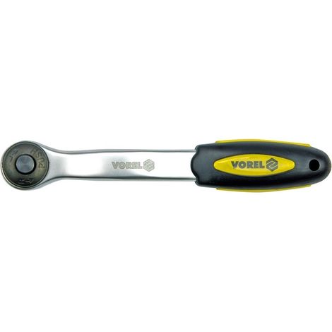 Ratsche 3/8'' cr-v, 72 Zähne, gebogen / 53572 / VOREL