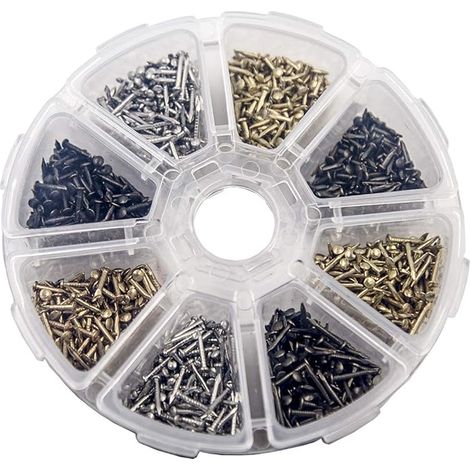 Small Nails for Antique Wood DIY Decorative Box Accessories Mini Nails in Silver Bronze 1 x 6 mm, 1 x 8 mm 1 x 10 mm Box (1/5)