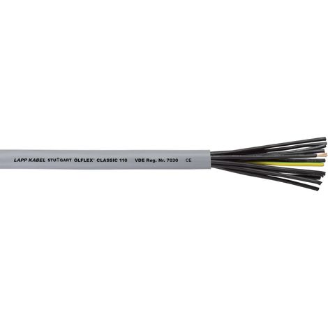 10 MÈTRES LAPP 1119754 ÖLFLEX CLASSIC 110 4X0,5MM² CÂBLE DE COMMANDE EN PVC SANS CONDUCTEUR DE PROTECTION VERT-JAUNE