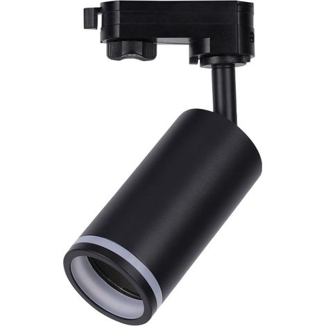 Soporte de riel trifásico V-TAC para focos LED GU10, negro