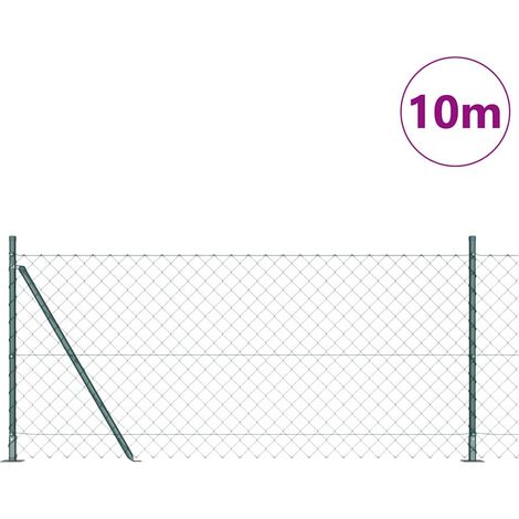 Maison Exclusive - Geschweißter Drahtzaun mit Betonfundament 10 x