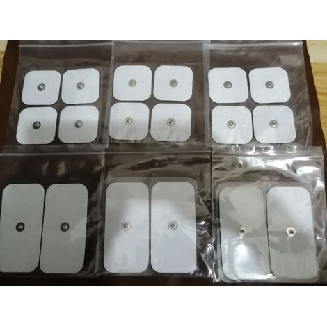 Filiyano-18 électrodes auto-adhésives 5x5cm et 5x10cm pour stimulateur électrique TENS Compex, électrodes à double fixation 05802