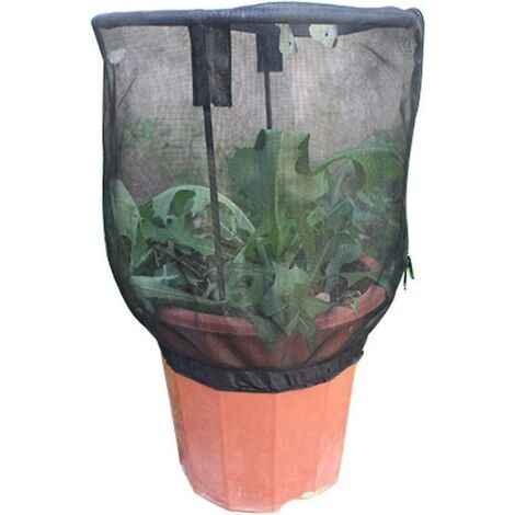Filet pour plantes, plante pare-soleil Cage jardin filet à insectes protection des plantes papillon alimentation filet couverture pot de fleur filet Cage couverture protection fermeture éclair maille (1/5)