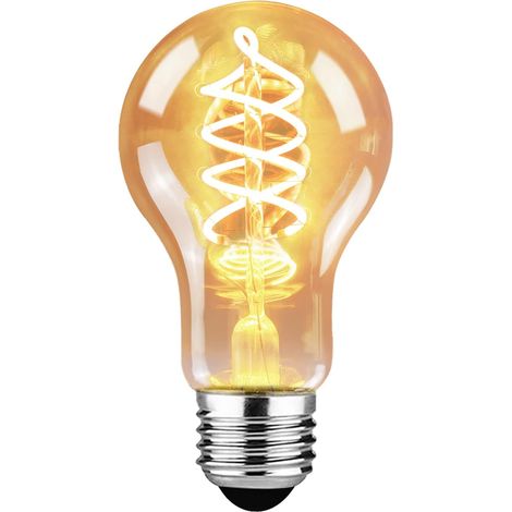 GBLY 1er pack LED Glühbirne E27 Vintage Lampe - A60 Warmweiß Filament Leuchtmittel 2200K Edison Retro Glühlampe 4W Dekorative Birne Antike Energiesparlampe Beleuchtung für Restaurant Haus Café
