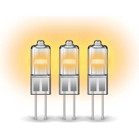 Xanlite – Ampoules halogènes culot G4 dimmables 375 lumens 2900K blanc chaud – Durée de vie 2000h – Tension 12V – PACK3HG420W