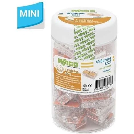 Accessori di connessione Wago s221 design compatto leva universale