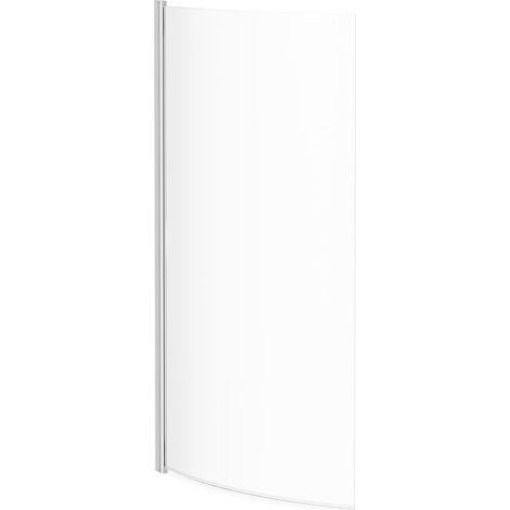 Bayou Polished Chrome 870mm Curved B Shaped Bath Shower Screen (1/4)