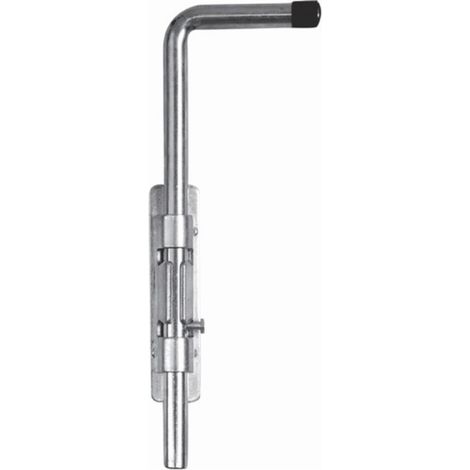Verrou pistolet pour portail - Hauteur 400mm Ø16mm - À souder - Acier zingué - DECO FER FORGE