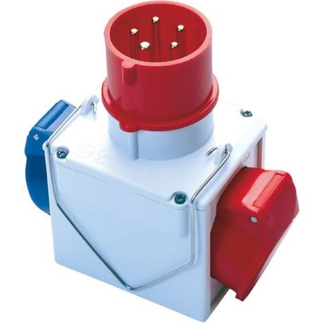 Adaptador Fanton 73112 de enchufe CEE de 400 V a 2 enchufes CEE mixtos (1/3)