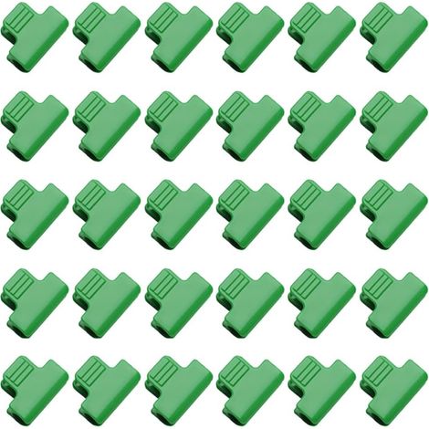 Clip per serre da 19 mm, clip per serre, clip per copertura di file di pellicola, clip per cerchi da giardino, confezione da 30