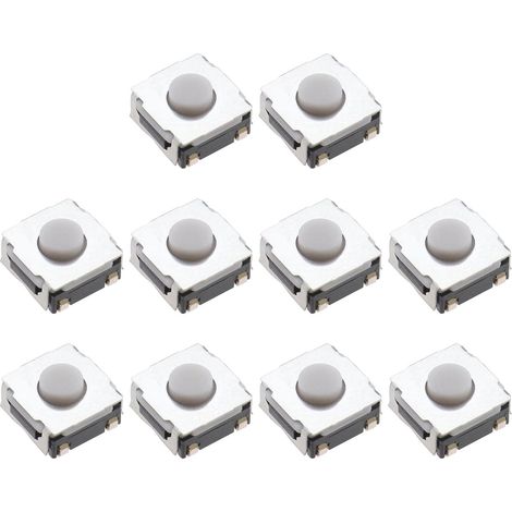10pcs Boutons de Porte-clés à Distance Remplacement Compatible avec Renault Clio Kangoo Megane Modus Twingo Traffic Master Télécommande Porte-clés Micro Bouton de Commutation (1/5)
