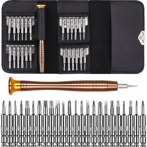 Juego de destornilladores de precisión 25 en 1 con destornilladores Torx. (1/5)