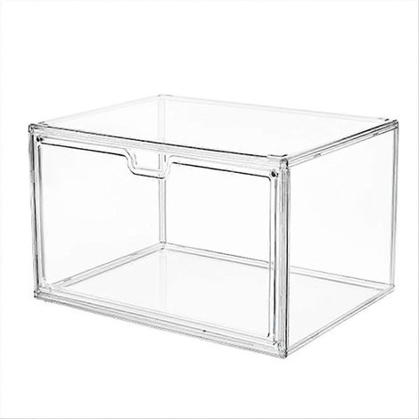Présentoir Étagère Transparente en Forme d'Échelle, Boîte de Rangement 36x27x22 cm (1/5)