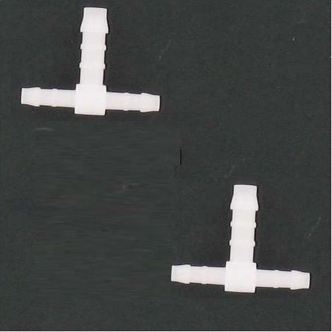 2x raccord de durite en T diamètre 4mm + 6mm + 4mm réducteur adaptateur tuyau carburant tondeuse tracteur voiture scooter