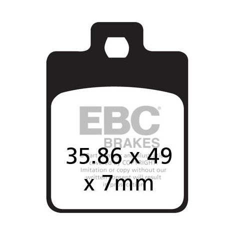 Pastillas de freno EBC SFA260HH para scooter (juego para 1 disco)