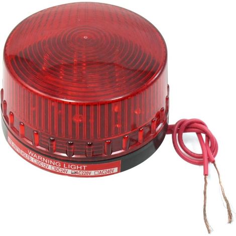 Dôme en plastique AC 220V logeant le voyant clignotant rouge d'urgence industrielle allumé