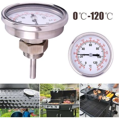 Thermomètre - ABI - Acier inoxydable - 0-120°C - Précision 1,0-1,5°C (1/4)