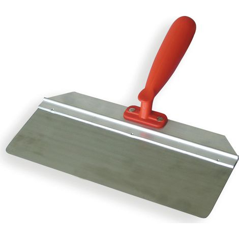 Spatule extra-souple – Lame 0,2 mm avec renfort aluminium – Largeur 25 cm – Poignée plastique ergonomique – Idéale pour lissage fin, enduit de finition et travaux de précision