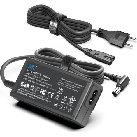 19V 65W Alimentation Chargeur pour Samsung Odyssey G5 G51C 27" 32" 34" C27G54TQBU S27CG510EU Curved Gaming Monitor Adapter C32G55 C34G55 CH71 C27H711QEN Ultra Wide Monitor TV AC DC AC Adapateur (1/5)