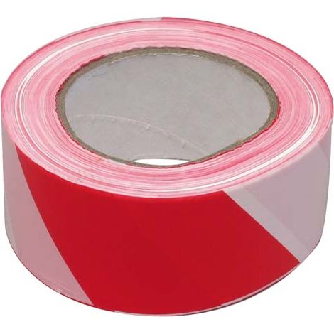 Bauklebeband, 200m, weiß/rot  Metallarbeiten 147020001