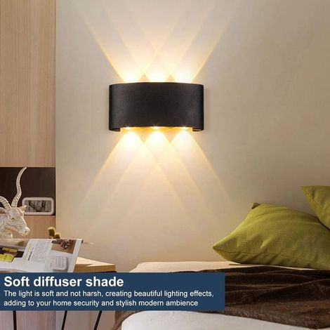 Appliques murales, éclairage extérieur étanche pour jardin, en aluminium, pour chambre, salon, escalier ou couloir. (1/5)