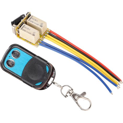 Mini-2-Kanal-HF-Relais, 433 MHz, DC 3,7–12 V, drahtloser Sender und Empfänger für den Heimgebrauch (1/5)