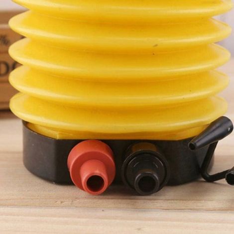 Pompe à pied portable - - Soufflet plastique - 10x9 cm - Gonflage et dégonflage - Commande à pédale (1/4)