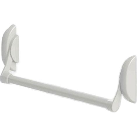 Serrure barre anti-panique 1 point exiDOM coupe-feu en applique réversible aluminium 1150 mm (1/5)
