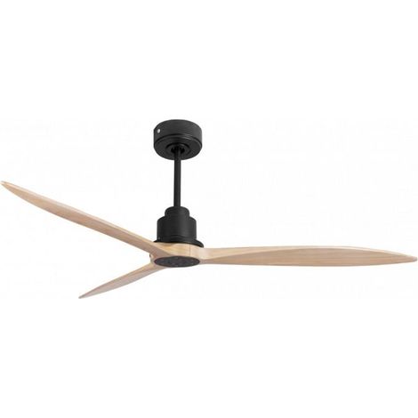 Tenerife - Super destratificateur et ventilateur DC 166 cm Gris basalte pales bois clair sans Lumière 30 à 60 m² (1/5)