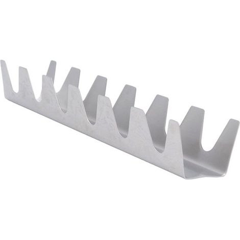 Dailygoods – Taco-Halter – Edelstahl – Einfache Handhabung – 6 Fächer – Korrosionsbeständig – Küchengeeignet – Praktisch und langlebig (1/5)