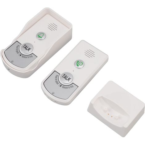 Sonnette interphone sans fil avec charge USB et portée de 1000 m (3280,8 pieds) pour la maison