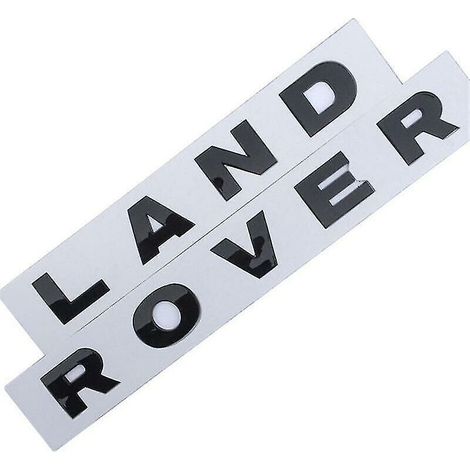 Calandre - Badge Capot Avant Et Arriere - Plastique ABS - Pour Land Rover - Lot De 2