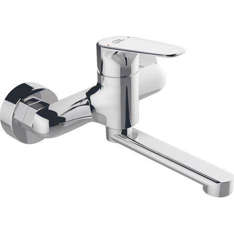 Rubinetto per lavabo a parete cromato RONDO (1/2)