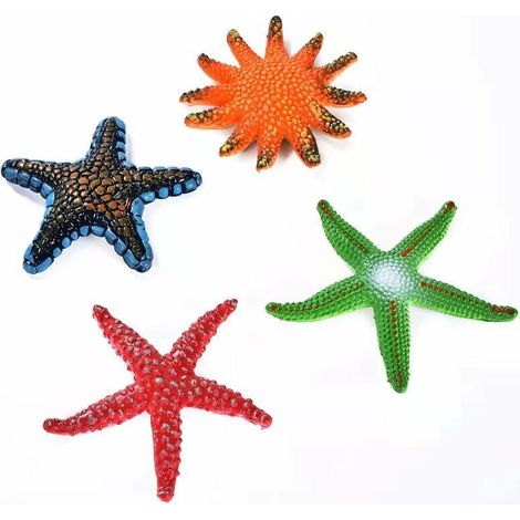 Big Diving Toys 4 Pcs Starfish Pool Toy, Summer Swimming Diving Toys Set (Assortiment de couleurs) (1/5)
