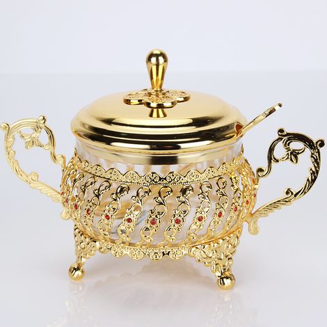 (Style 1) Bouteille en verre haut de gamme pour condiments de cuisine, de style européen. (1/5)