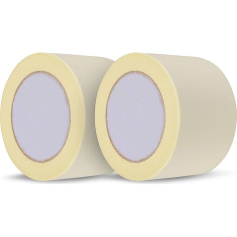 Dapetz ® Premium Masking Tape 2 Rolls (75mm X 50m) White Masking Tape Painting Tape for Painters, Decorators Professional DIY Use, Sharp Paint Lines, Crafts and More (1/5)