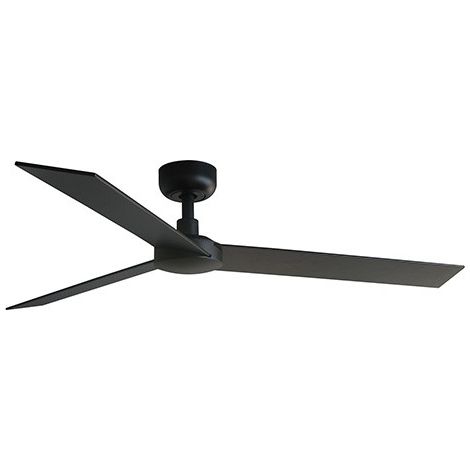 RUDDER L Ventilador negro/nogal